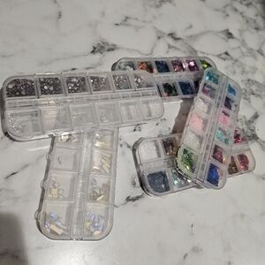 Nail Accessories - Stones, Butterflies, And Maple Leaves